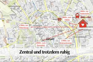Fotografie z fotogalerie ubytování 3R Altbau-Apartment mit 2SZ, Smart-TV, Ruhige zentrale Lage v destinaci Erfurt