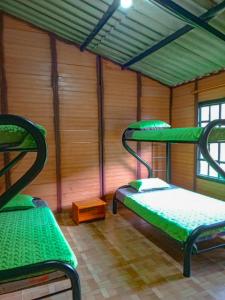 Postel nebo postele na pokoji v ubytování Cabaña Alto de Luna vifamiliar