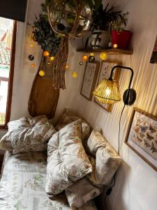 A bed or beds in a room at La Milana, Orbaneja del Castillo