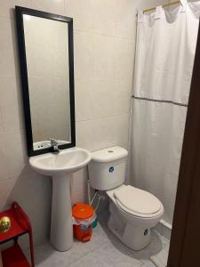 Koupelna v ubytování Hostal Casa Primavera
