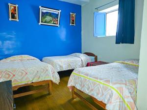 Hospedaje Euro's De San Blas客房内的一张或多张床位