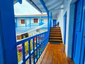 Hospedaje Euro's De San Blas的阳台或露台