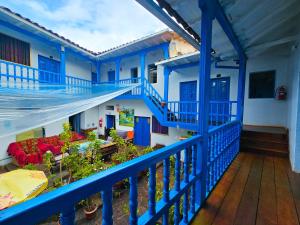 Hospedaje Euro's De San Blas的阳台或露台