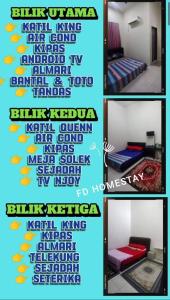 Postel nebo postele na pokoji v ubytování FDhomestay + 2 fotografie