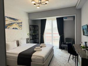 Ліжко або ліжка в номері Beshchinor Hotel