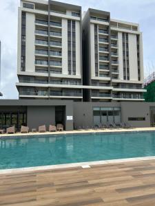 Πισίνα στο ή κοντά στο Sky serenity two rooms apartment
