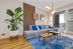 Χώρος καθιστικού στο Golden Moon Apartment
