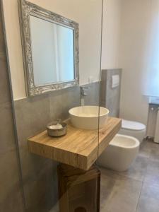 Koupelna v ubytování B&B Sciûsciâ e sciorbî