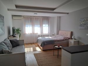 Posezení v ubytování Manhattan studio A blok