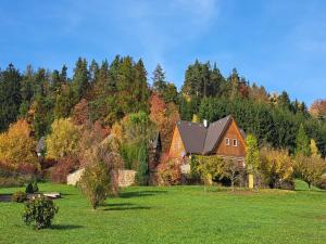 Vonkajšia záhrada v ubytovaní Private Pool Villa in Stupna