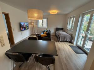 Μια τηλεόραση ή/και κέντρο ψυχαγωγίας στο Gartenapartment 1