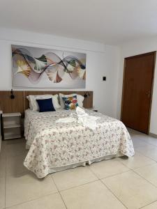 Postel nebo postele na pokoji v ubytování Hotel Formosa - Posto da Mata