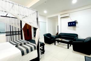 Posezení v ubytování O2 Villas-Weligama