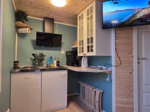 Η κουζίνα ή μικρή κουζίνα στο The Perfect Stop - Pinewood Loft