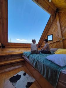 Tiny House El Refugio客房内的一张或多张床位