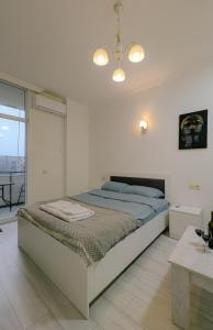 Postel nebo postele na pokoji v ubytování Luxury apartment in Batumi