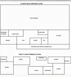 Plan piętra w obiekcie Villa Casa Vega Fuengirola