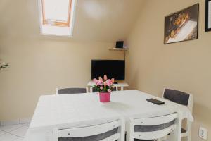 A television and/or entertainment centre at Bianka Apartman
