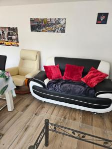 Χώρος καθιστικού στο Appart des Lions