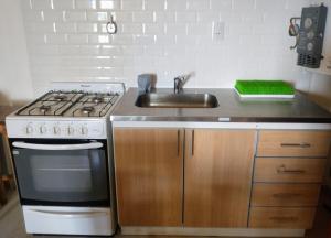 Dapur atau dapur kecil di Casa El Chasque