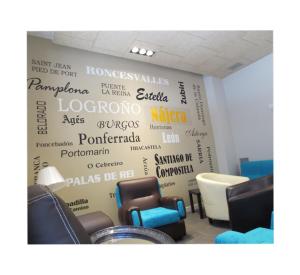 Hostal Hispanoにあるシーティングエリア