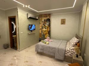 TV i/ili zabavni centar u objektu Hapi Pyramids Hotel