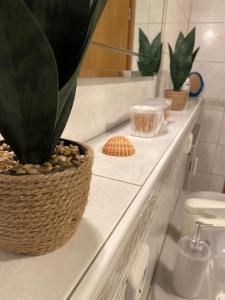 Koupelna v ubytování Apartment Traumzeit