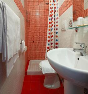 Koupelna v ubytování Hotel Garibaldi