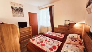 Postel nebo postele na pokoji v ubytování Apartmán U Bejka