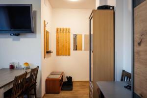 Kuchyň nebo kuchyňský kout v ubytování Apartmán U Bejka