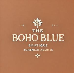 a logo for the bolo blue boutiquebahilian assiculture at The Boho Blue in Igoumenitsa