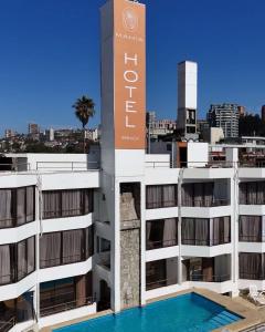 Balkón nebo terasa v ubytování Mahia hotel Reñaca
