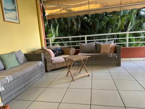 Istumisnurk majutusasutuses Appartement Ti Vaniy, T3, Anse Mitan, Trois ilets, Martinique