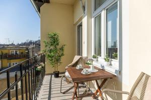 Balkoni atau teres di Apartman Bunnys Place