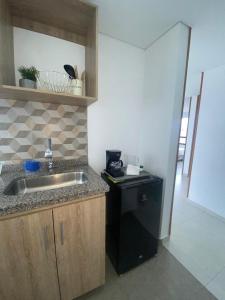 Kuchyň nebo kuchyňský kout v ubytování Apartamento Entero 203 NUEVO