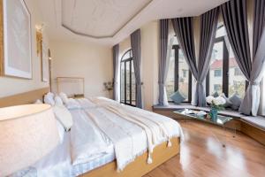 Postel nebo postele na pokoji v ubytování Adalia Villa With ValeyView - O'TEL