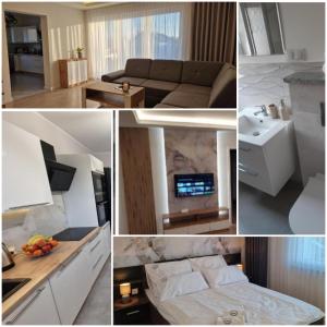 Η κουζίνα ή μικρή κουζίνα στο Apartament w Czarnowąsach 1