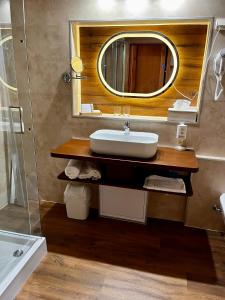 Koupelna v ubytování Wellness Hotel Kager Harkány