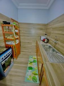 Η κουζίνα ή μικρή κουζίνα στο Residence Les Orchidées Cotonou