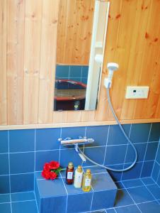 Koupelna v ubytování 千鳥3号天然温泉付別荘