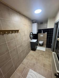 Koupelna v ubytování Schelder Gästezimmer