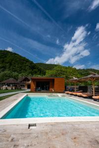Πισίνα στο ή κοντά στο Wooden Chalet Retezat