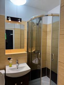 Kúpeľňa v ubytovaní Coser Apartamenty Metro ONZ