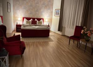 Ένα ή περισσότερα κρεβάτια σε δωμάτιο στο Resort Nová Včelnice