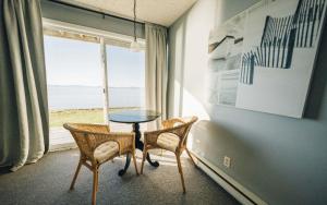 O zonă de relaxare la Auberge sur Mer