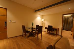 Hotel Aashray Inn的休息区