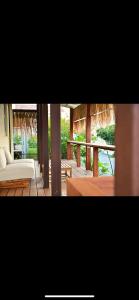 a view of a living room with a couch at BARi OKINAWA in Itoman