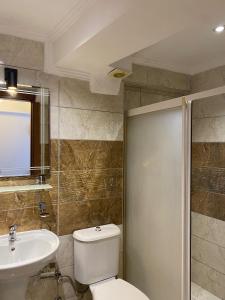 Koupelna v ubytování Bouvardia Inn