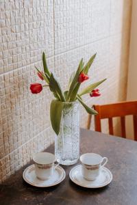 Príslušenstvo na prípravu kávy alebo čaju v ubytovaní Apartament Milbertus + 7 fotografií