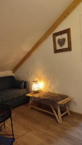 Posezení v ubytování Gîte Les Aravis